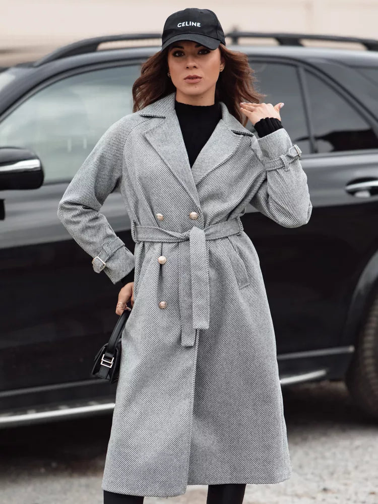 Women's gray coat Cameli