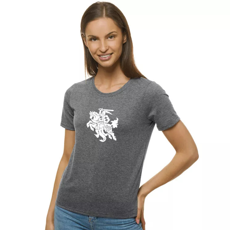 Women's gray T-shirt Vytis