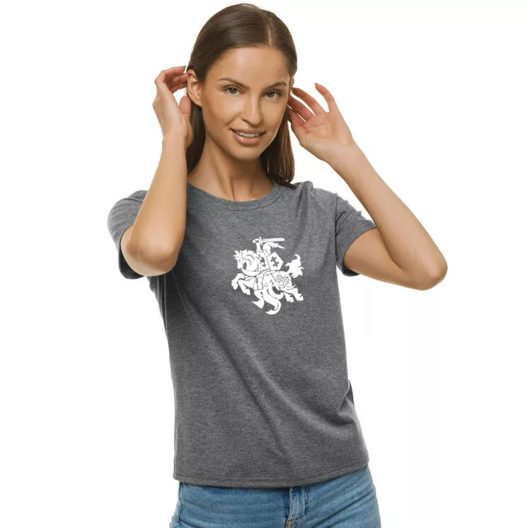 Women's gray T-shirt Vytis