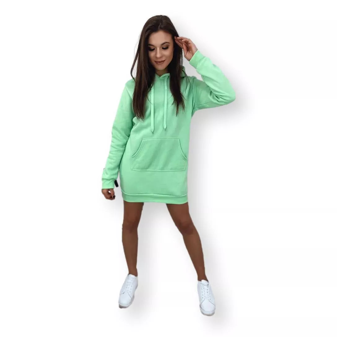 Women's mint dress with hood Megan