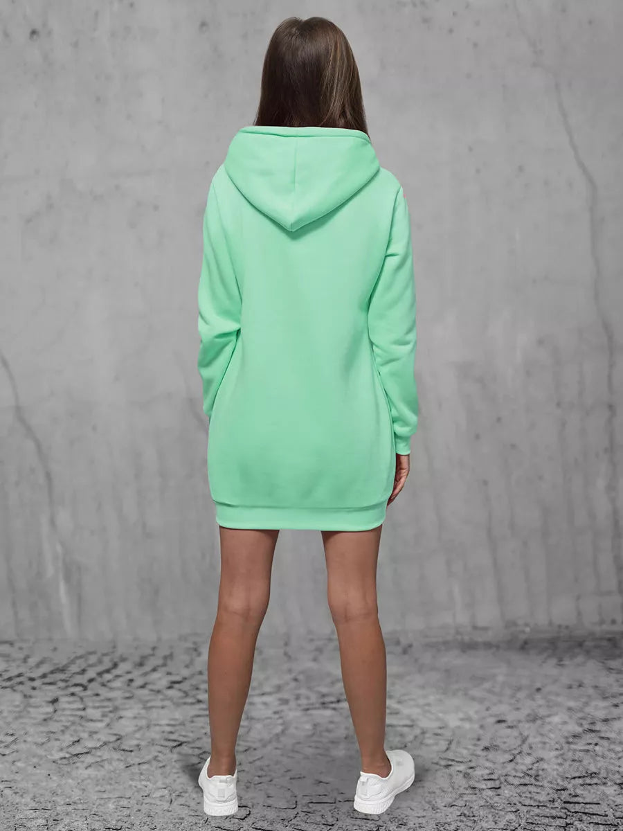 Women's mint dress with hood Megan