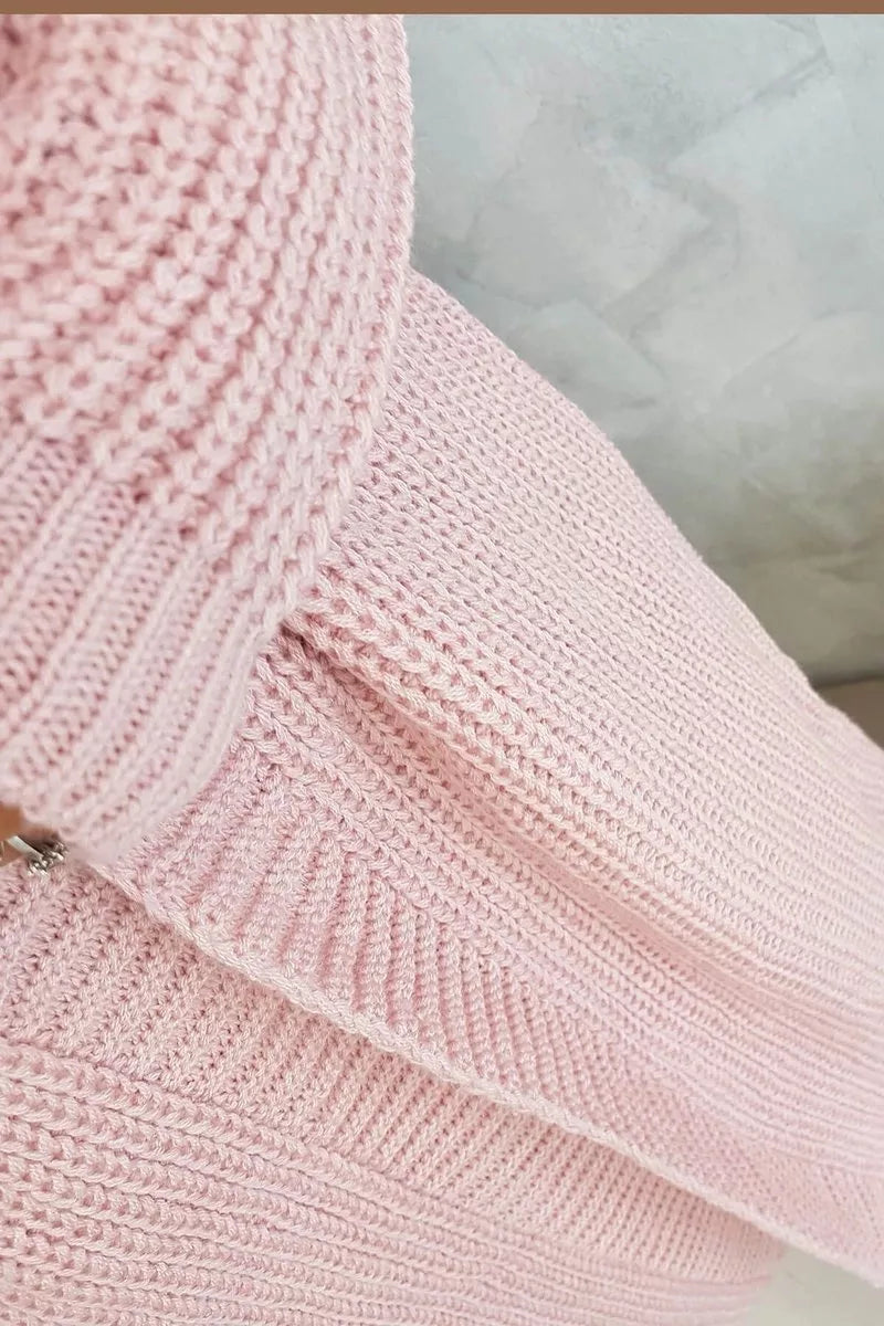 Women's pink cardigan Longy 