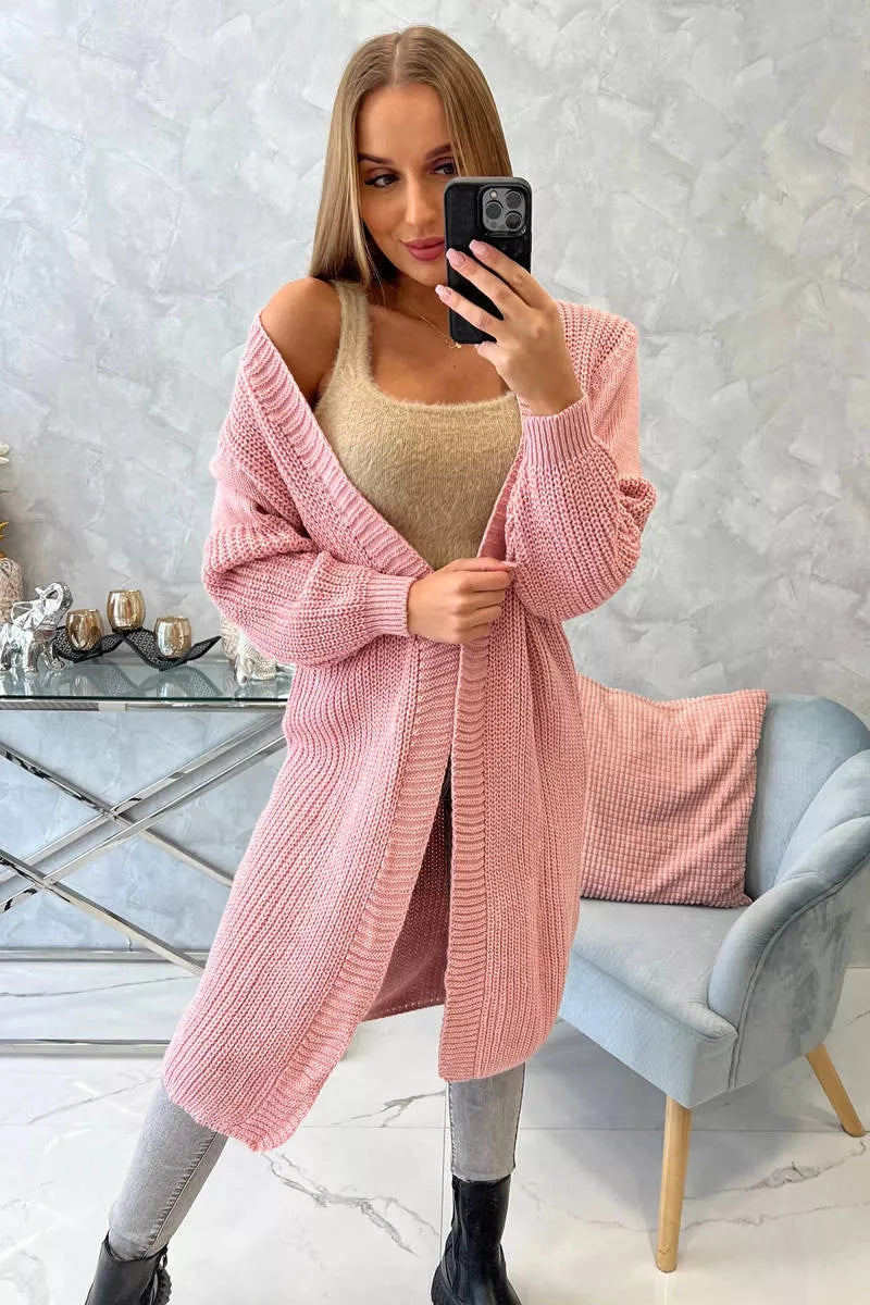 Women's pink cardigan Longy 