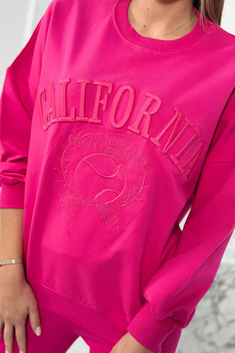 Women's pink California set.
