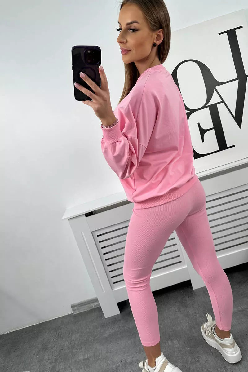 Women's pink California set.