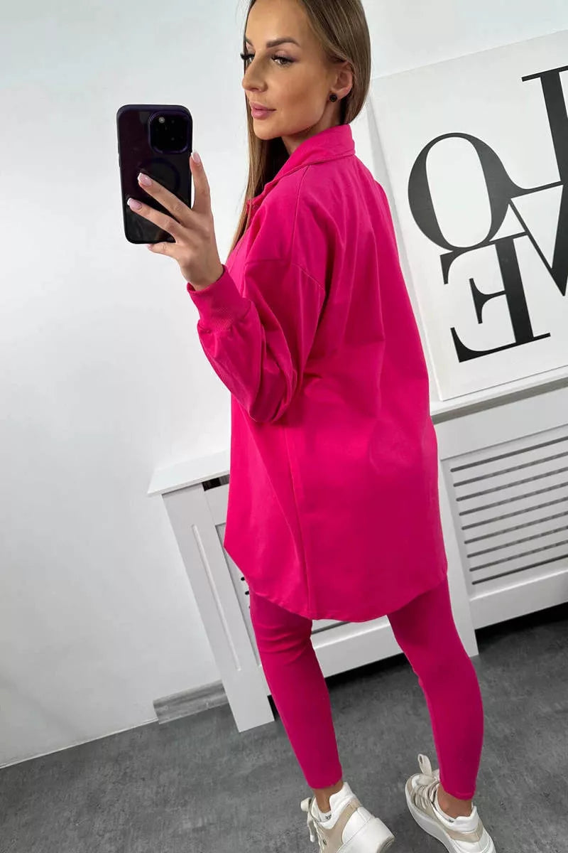 Women's pink Triple set