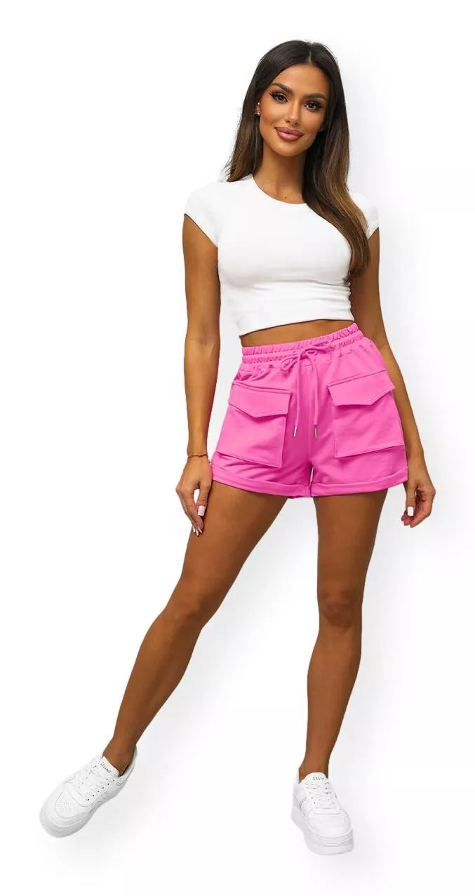 Women's pink Cargo shorts