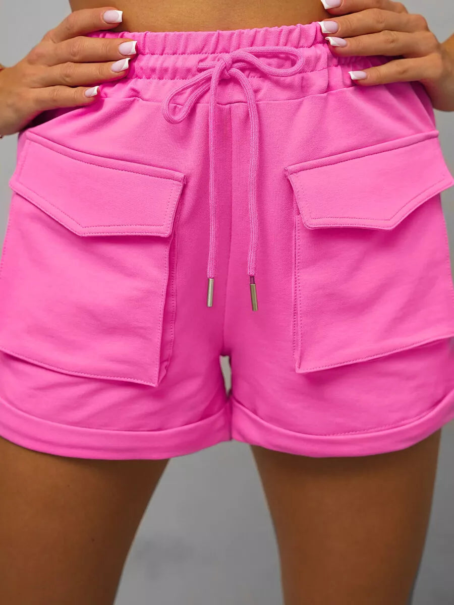 Women's pink Cargo shorts