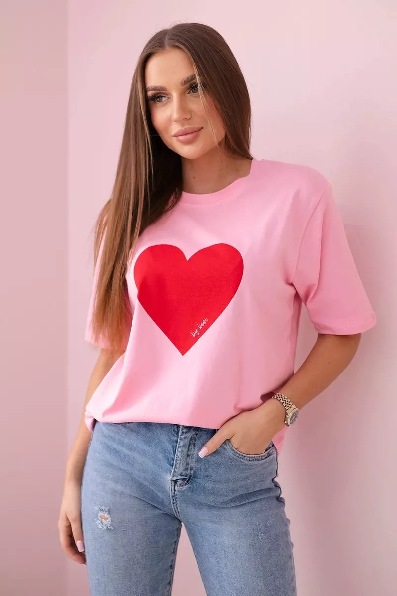 Women's pink T-shirt Madame