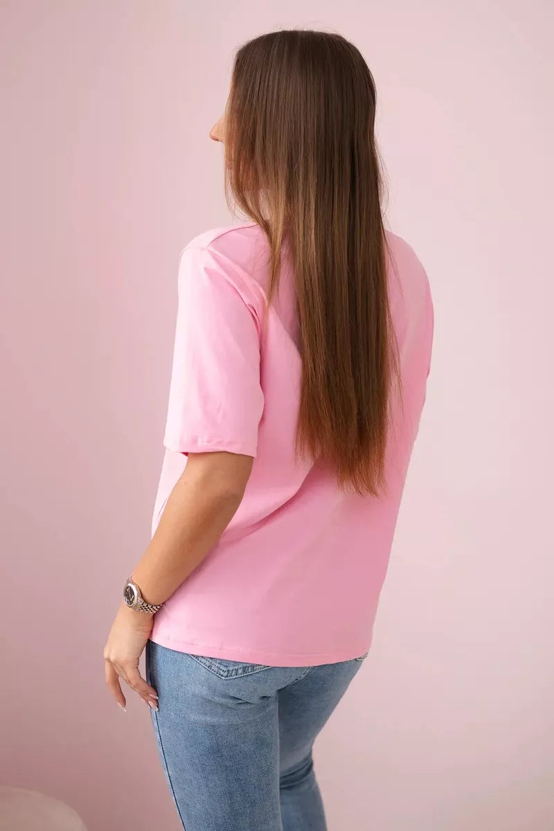 Women's pink T-shirt Madame