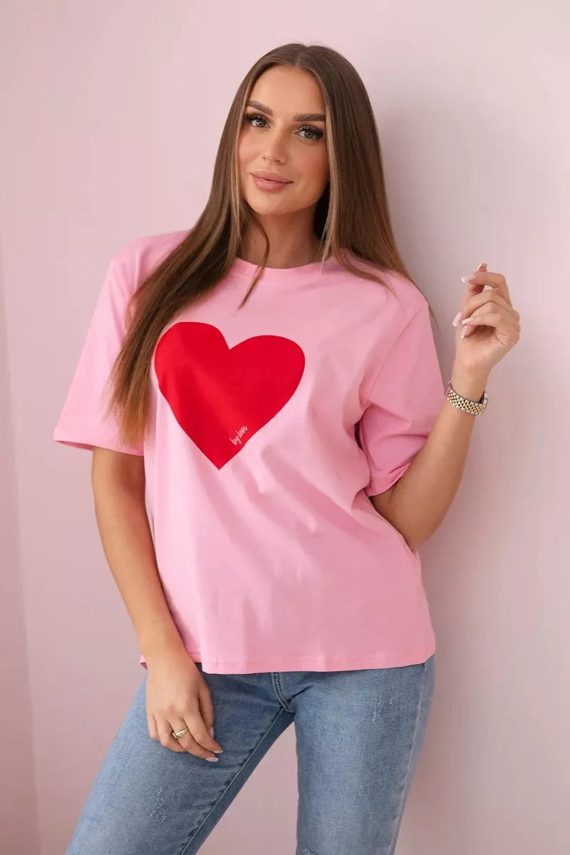 Women's pink T-shirt Madame