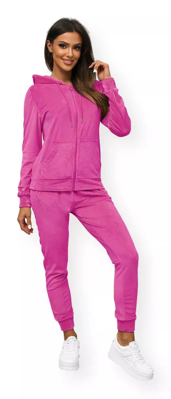 Women's pink velour set Softi