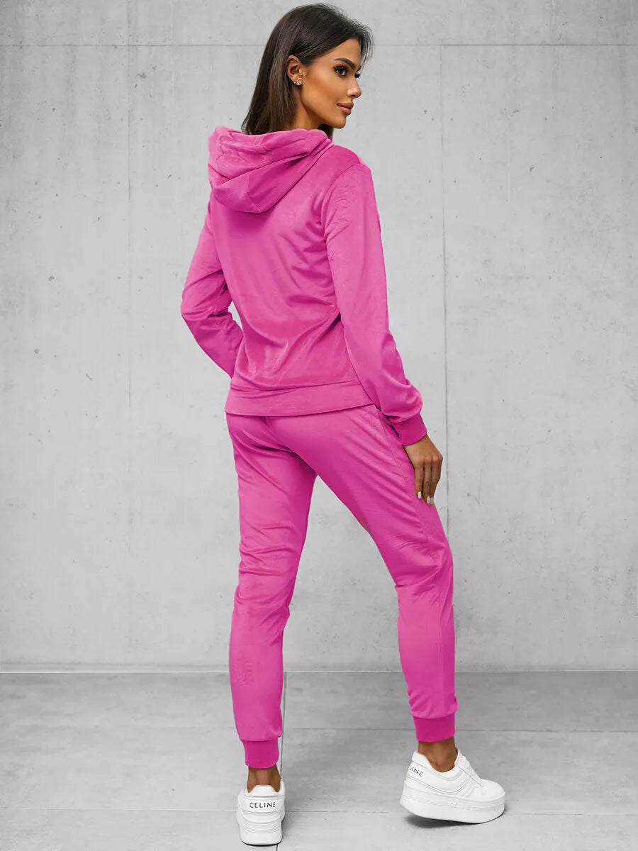 Women's pink velour set Softi