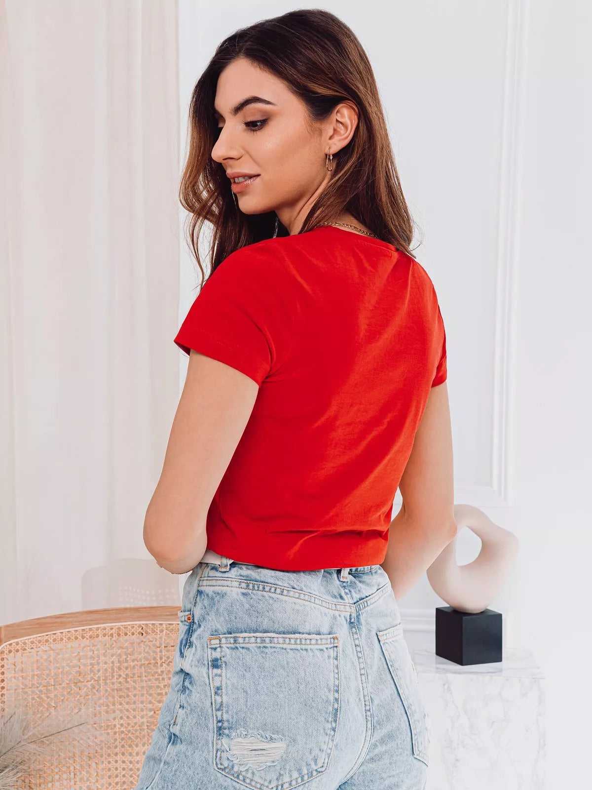 Women's red T-shirt Nova