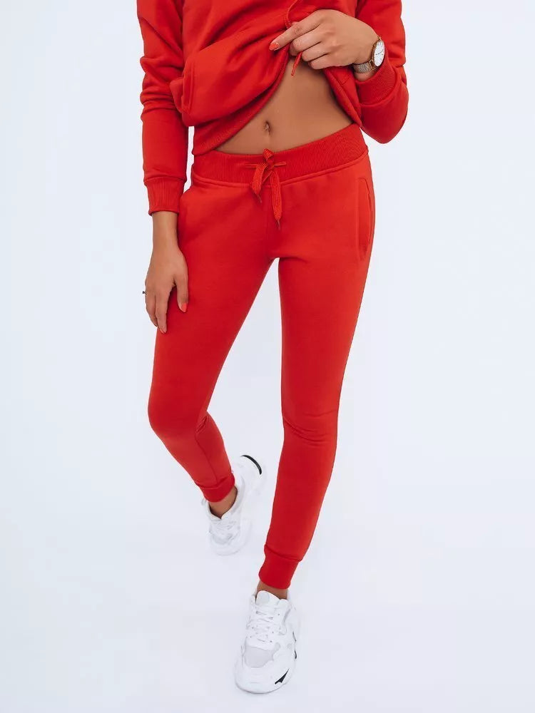 Women's red casual pants Flor