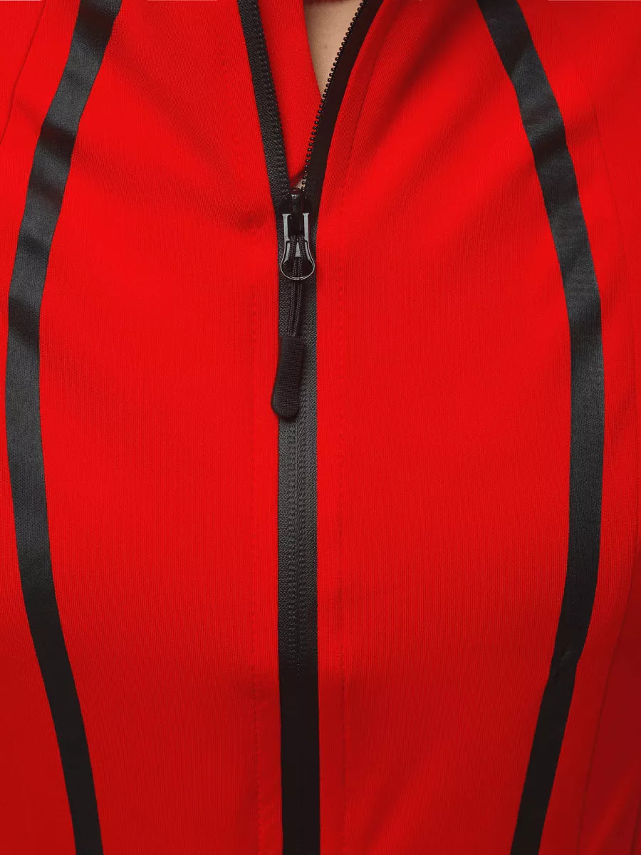 Women's red sweater Sater