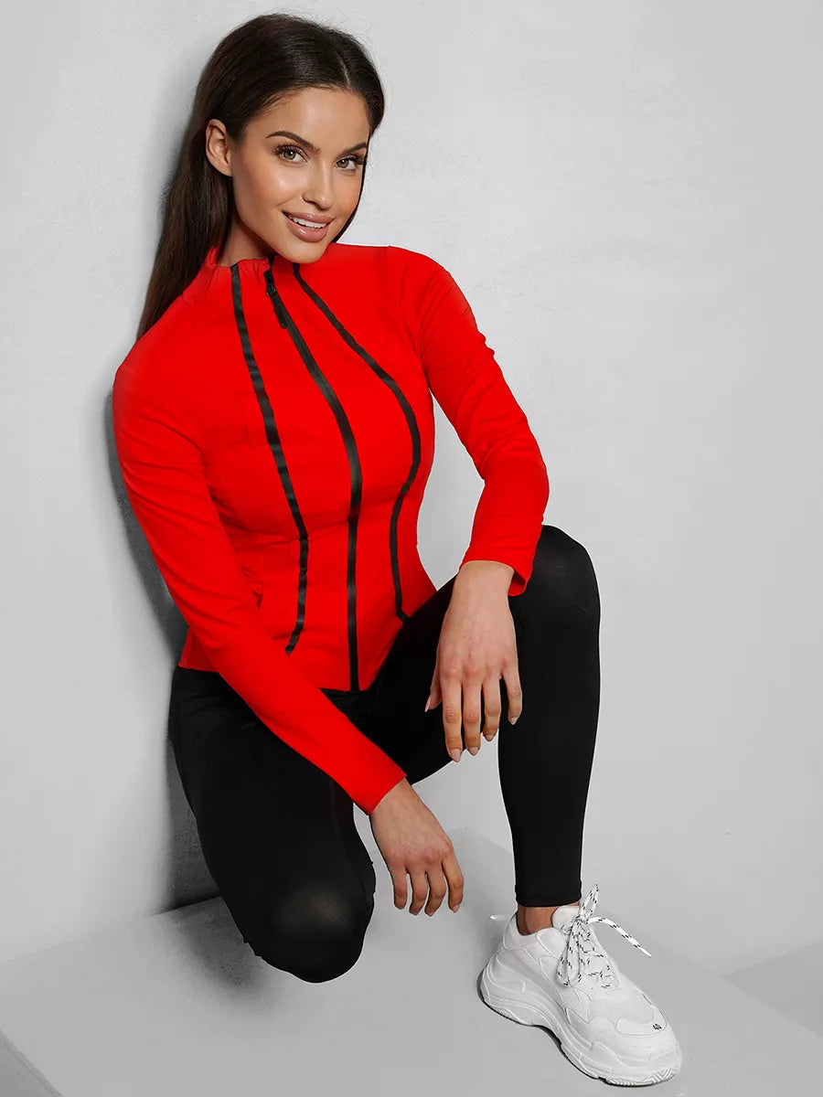 Women's red sweater Sater
