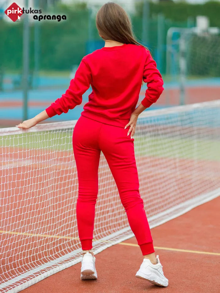 Women's red tracksuit Lithuania