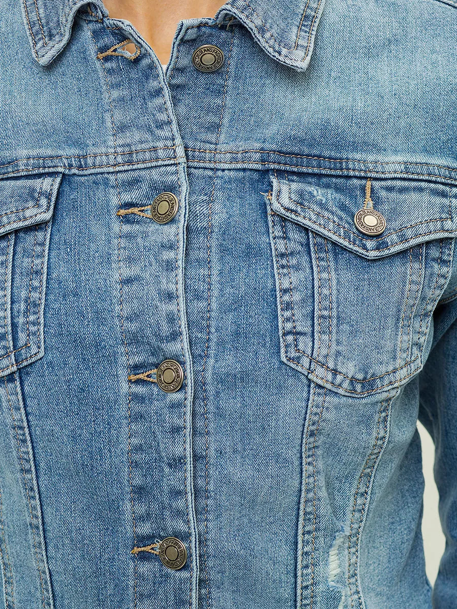 Women's thin denim jacket Kamily