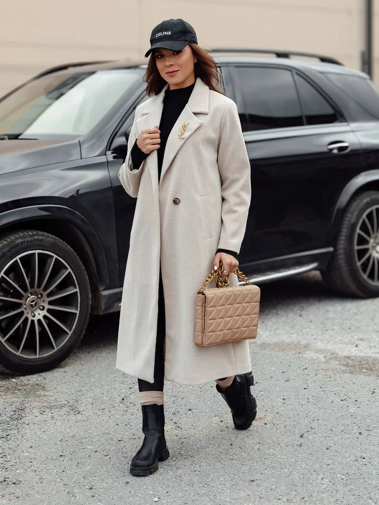 Women's beige coat Abel