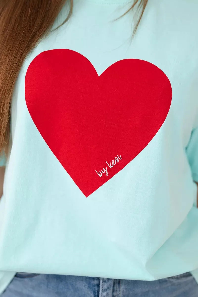 Women's mint-colored Madame T-shirt