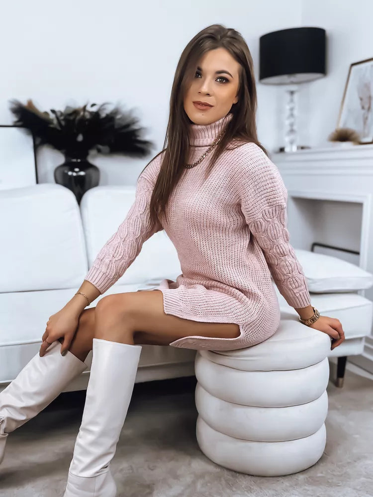 Women's knitted pink dress Piron