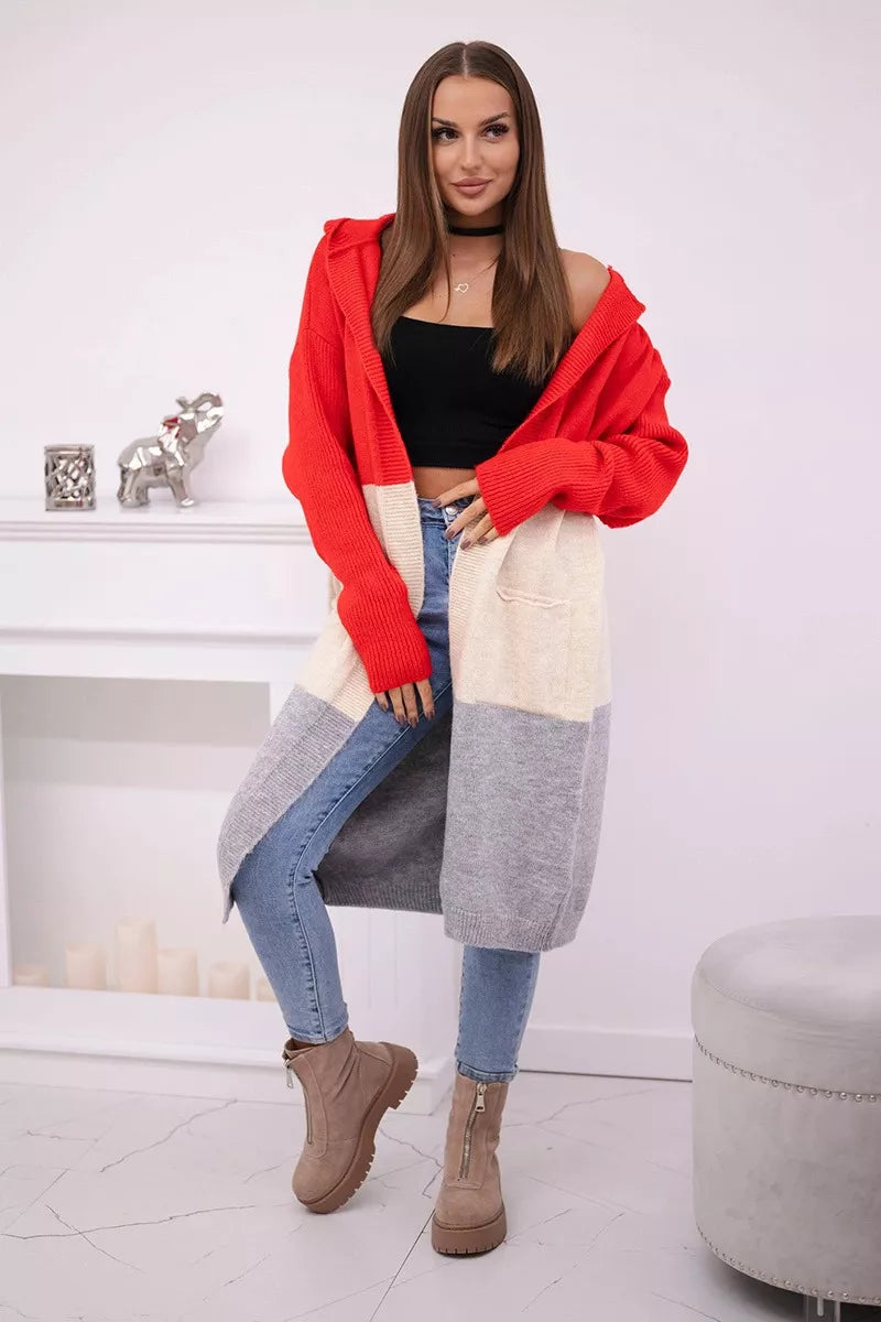 Women's tricolor cardigan Mune