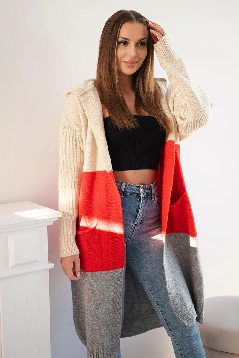 Women's tricolor cardigan Mune