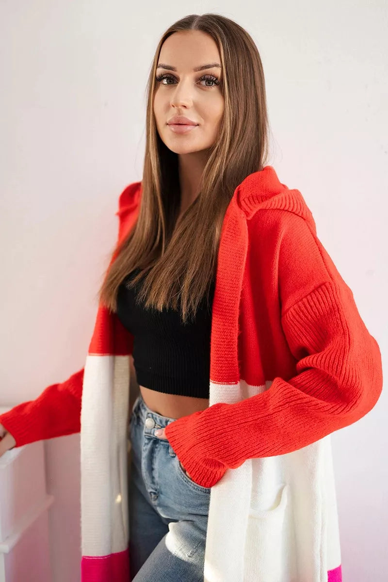 Women's tricolor cardigan Mune