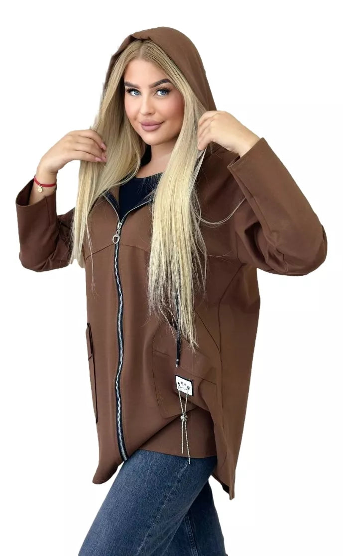 Women's dark brown sweater Milan