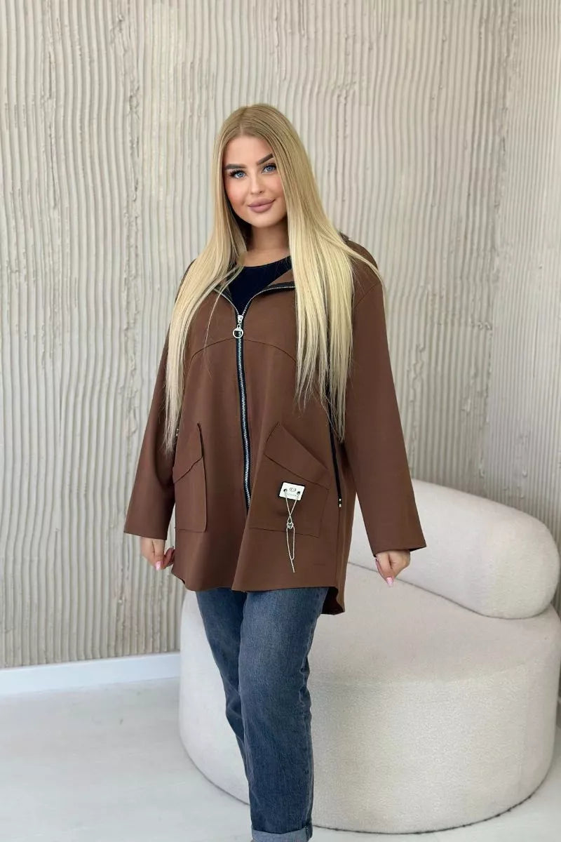 Women's dark brown sweater Milan