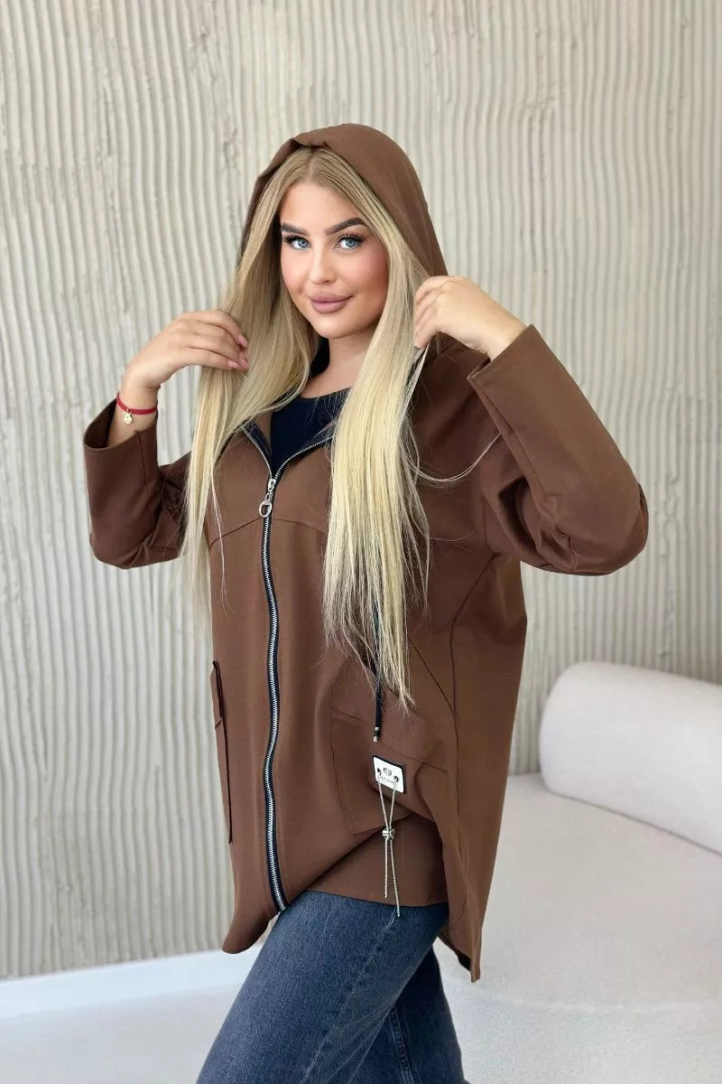 Women's dark brown sweater Milan