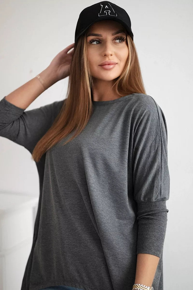 Women's dark gray blouse Rosit