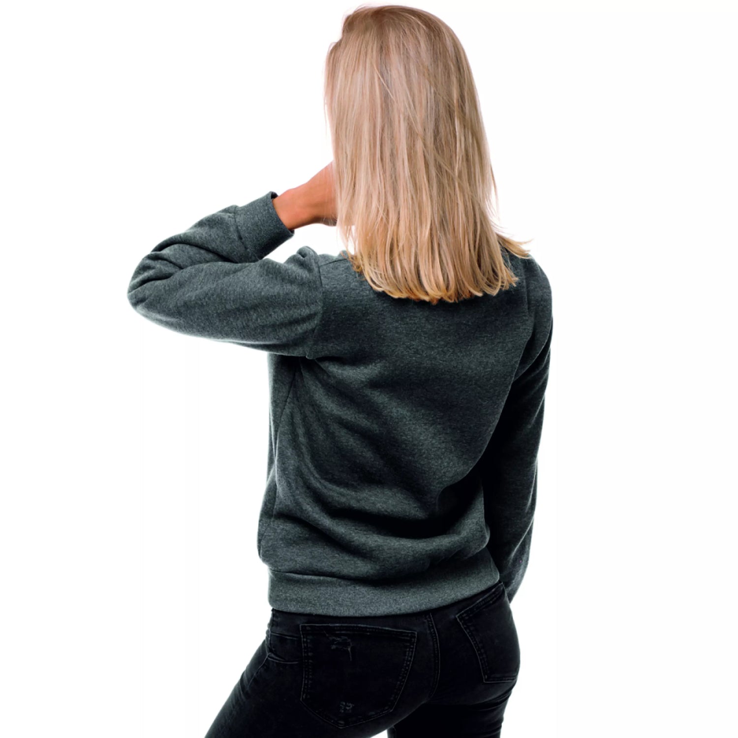 Women's dark gray sweater Love