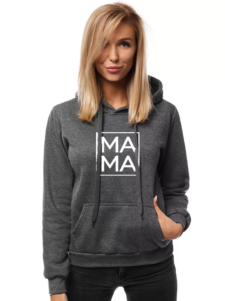 Women's dark gray sweater MAMA