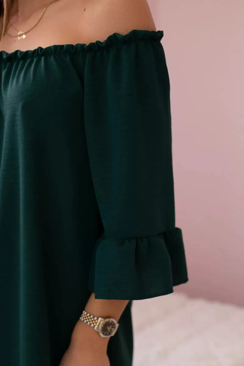 Women's dark green blouse Lisa
