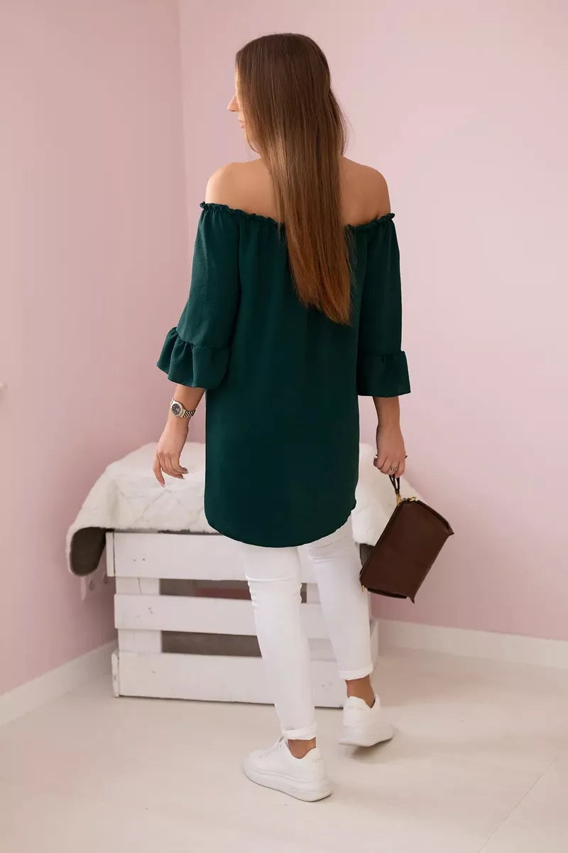 Women's dark green blouse Lisa
