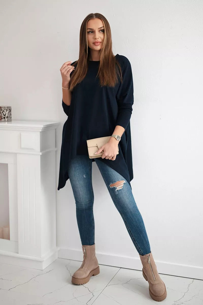 Women's dark blue blouse Rosit