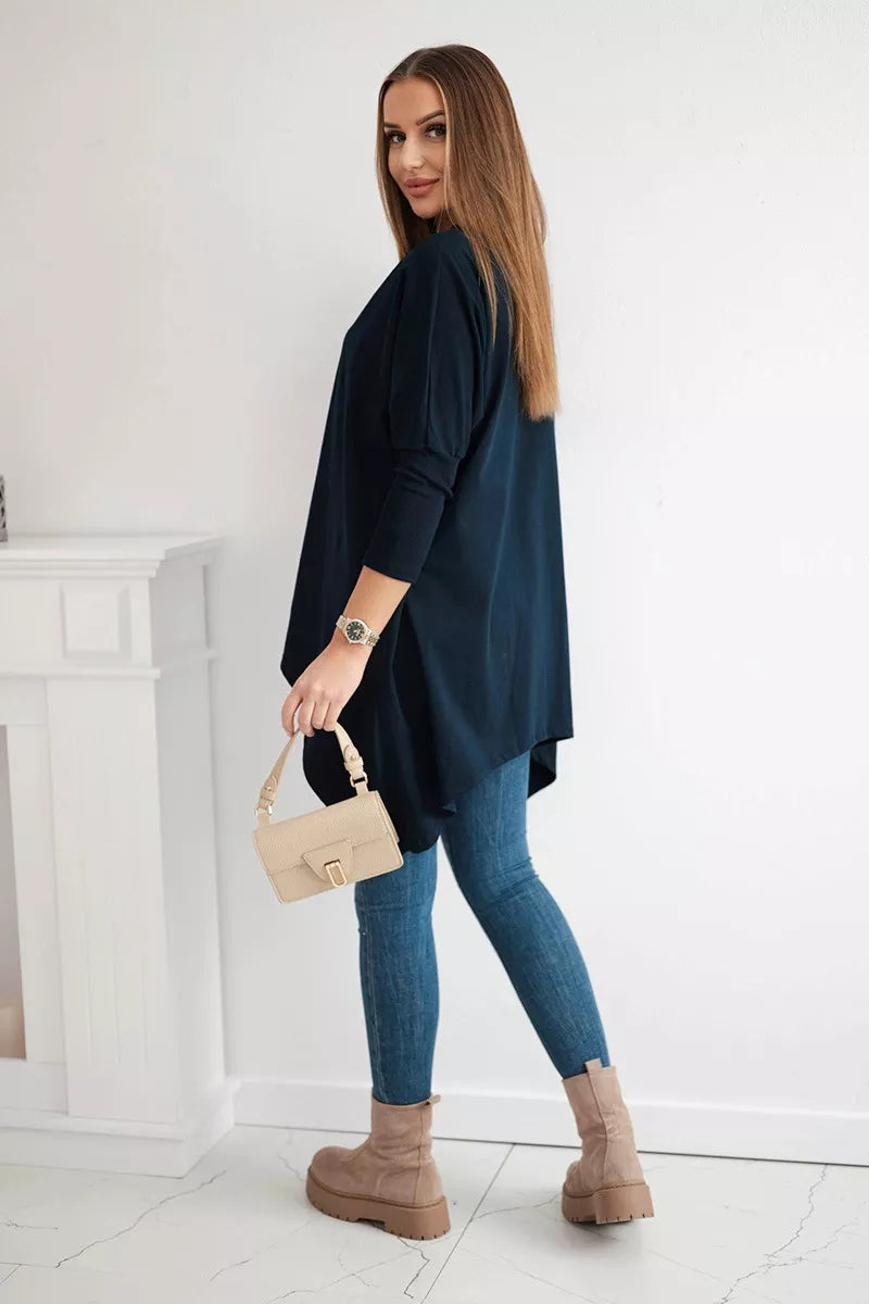 Women's dark blue blouse Rosit