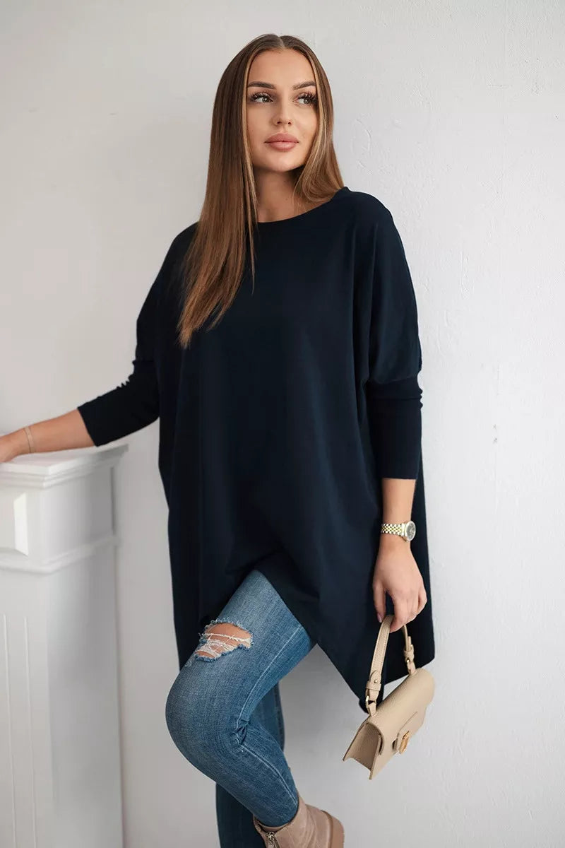 Women's dark blue blouse Rosit