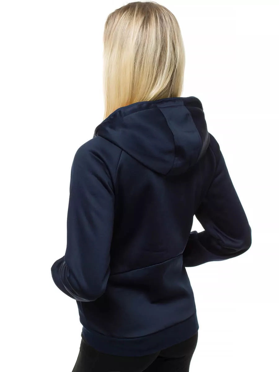 Women's navy blue jacket with pink detail Lepi