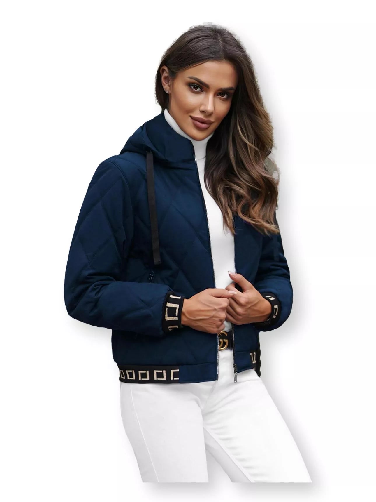 Women's dark blue jacket Carit
