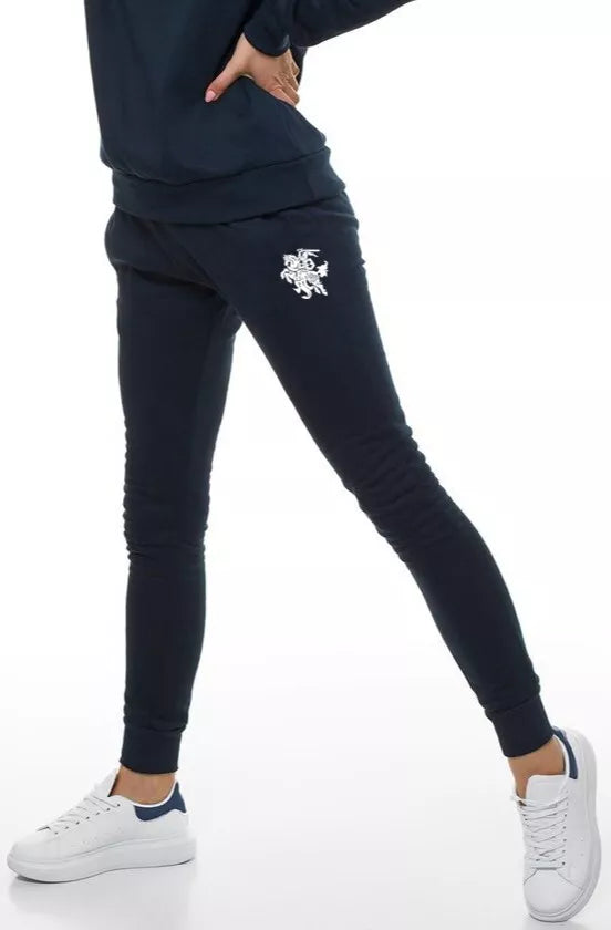 Women's dark blue casual pants Vytis