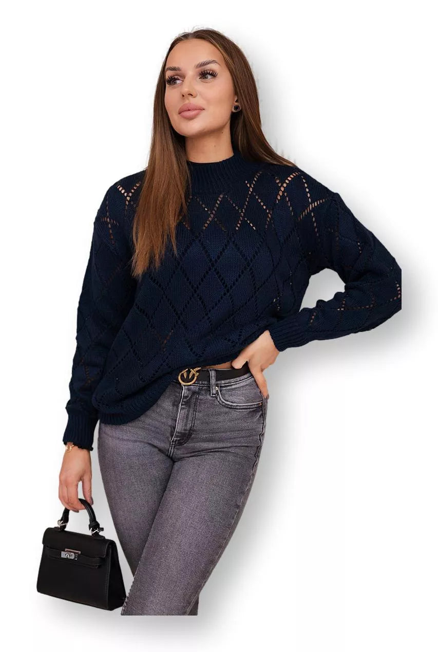 Women's navy blue sweater Rombas 