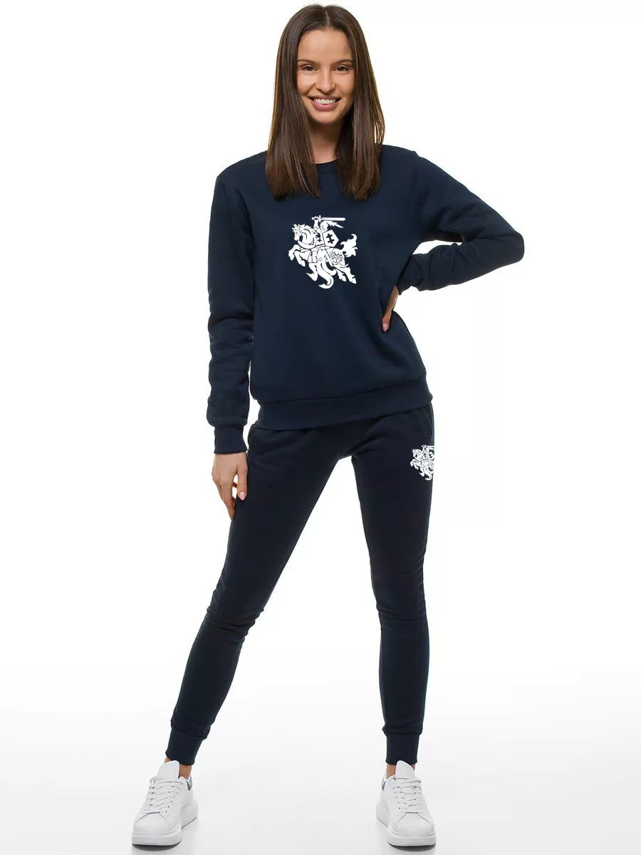 Women's dark blue suit Vytis