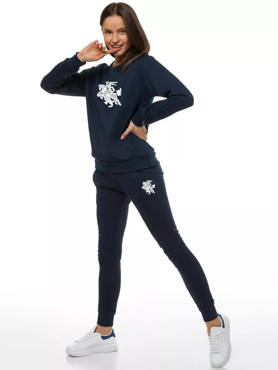 Women's dark blue suit Vytis