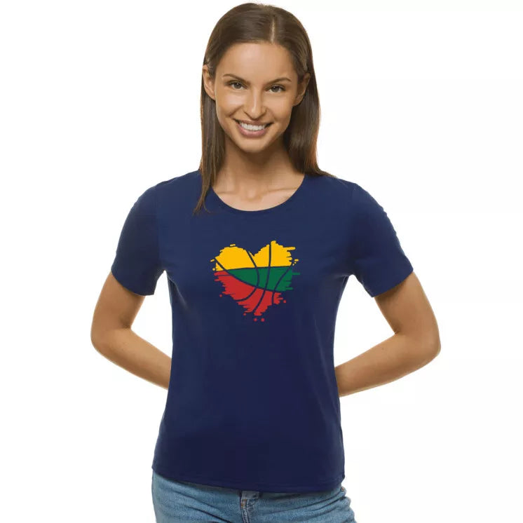 Women's navy blue T-shirt LTU