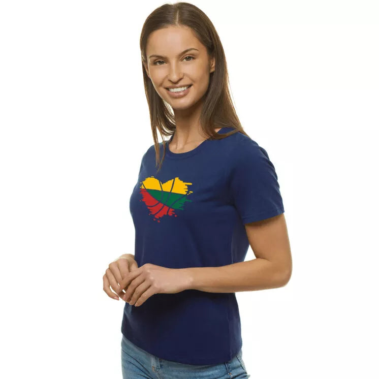 Women's navy blue T-shirt LTU