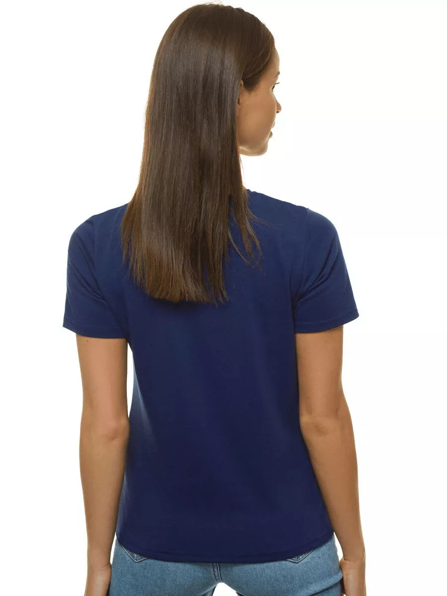 Women's dark blue T-shirt Vytis