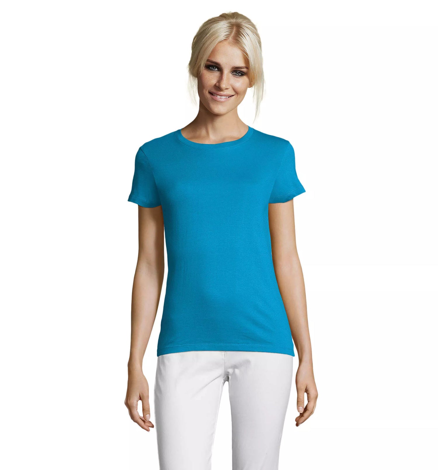 Women's aqua blue T-shirt Regent Women